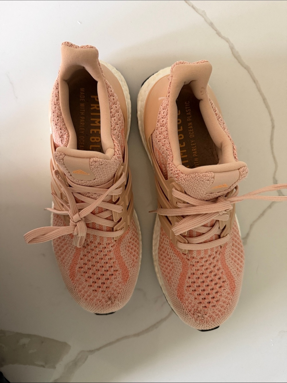 adidas Women's ultraBoost Running Shoe - Pale Pink/Blush - Picture 6 of 14